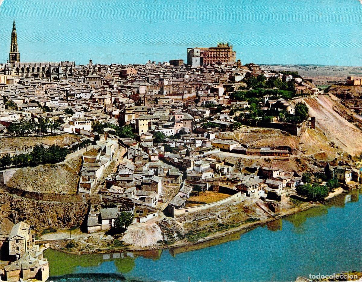 Postales: Postal de Toledo, Vista Panor&aacute;mica con el R&iacute;o Tajo y el Alc&aacute;zar