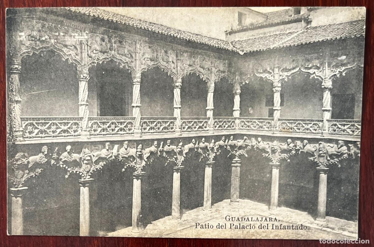 Postales: GUADALAJARA, PATIO DEL PALACIO DEL INFANTADO, LACOSTE, COLECCION ESPA&Ntilde;A MONUMENTAL E HISTORICA SERIE