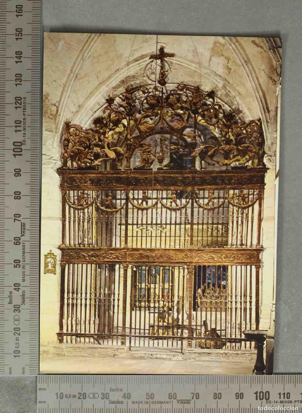 Postales: POSTAL. Belmonte (Cuenca) - Colegiata de San Bartolom&eacute; - Reja del Siglo XVI