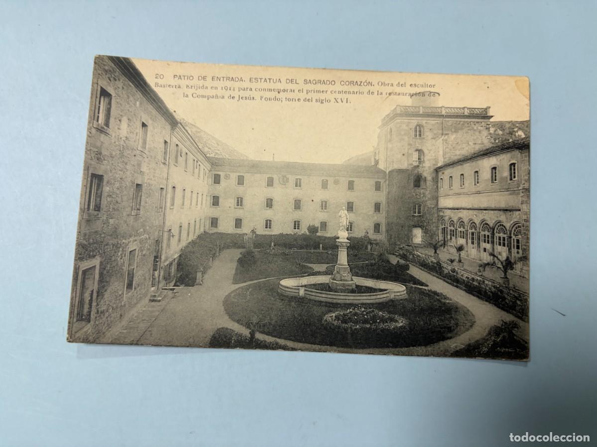Postales: TARJETA POSTAL. BURGOS. O&Ntilde;A. SU REAL MONASTERIO. COLEGIO DE P.P. JESUITAS. HAUSER Y MENET