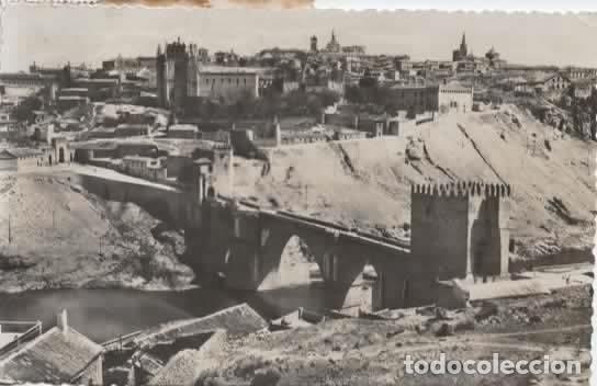 Postales: TOLEDO ESCRITA PUENTE DE SAN MARTIN