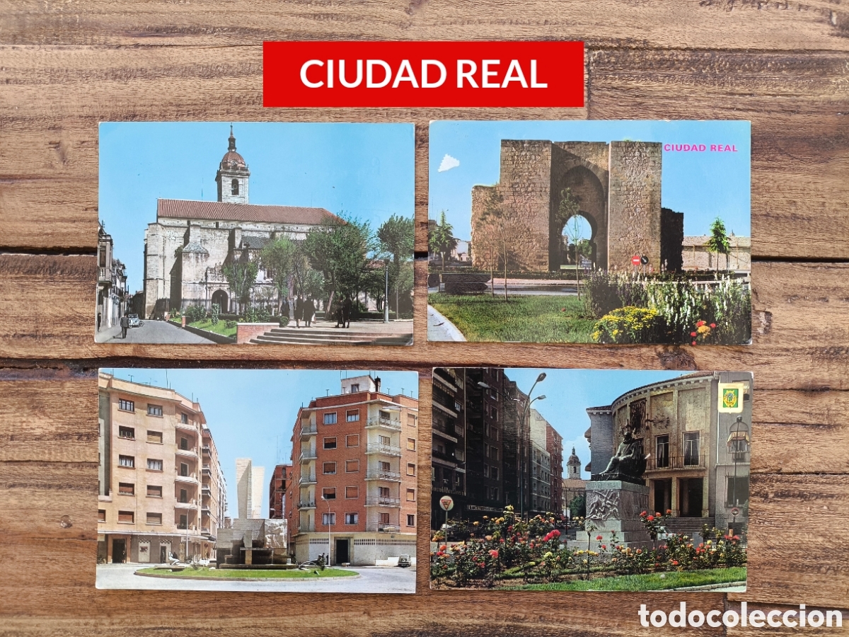 Postales: Lote 30 postales Ciudad Real Almagro Puertollano Valdepe&ntilde;as Viso del Marqu&eacute;s Castilla La Mancha ....