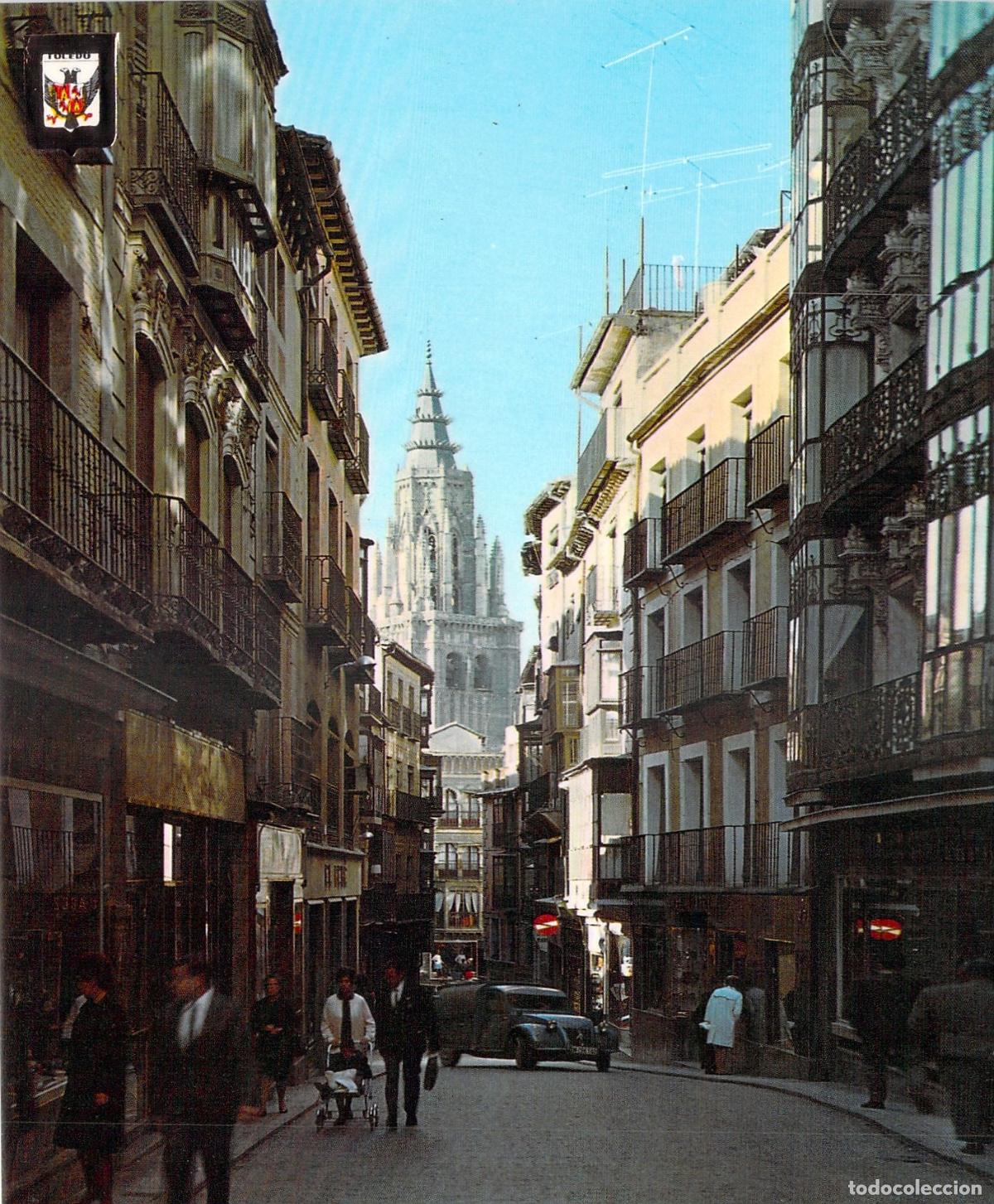 Postales: Postal de Toledo - Calle de Comercio y Vista de la Catedral