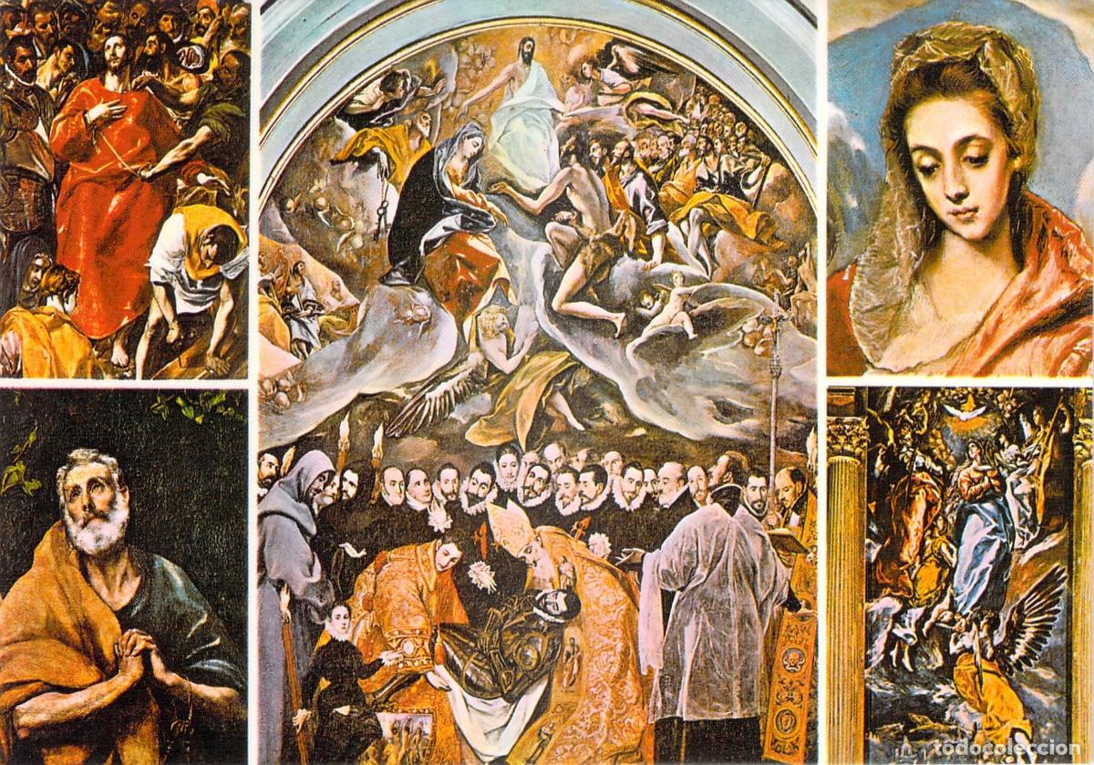 Postales: Postal de Toledo con Obras Maestras de El Greco