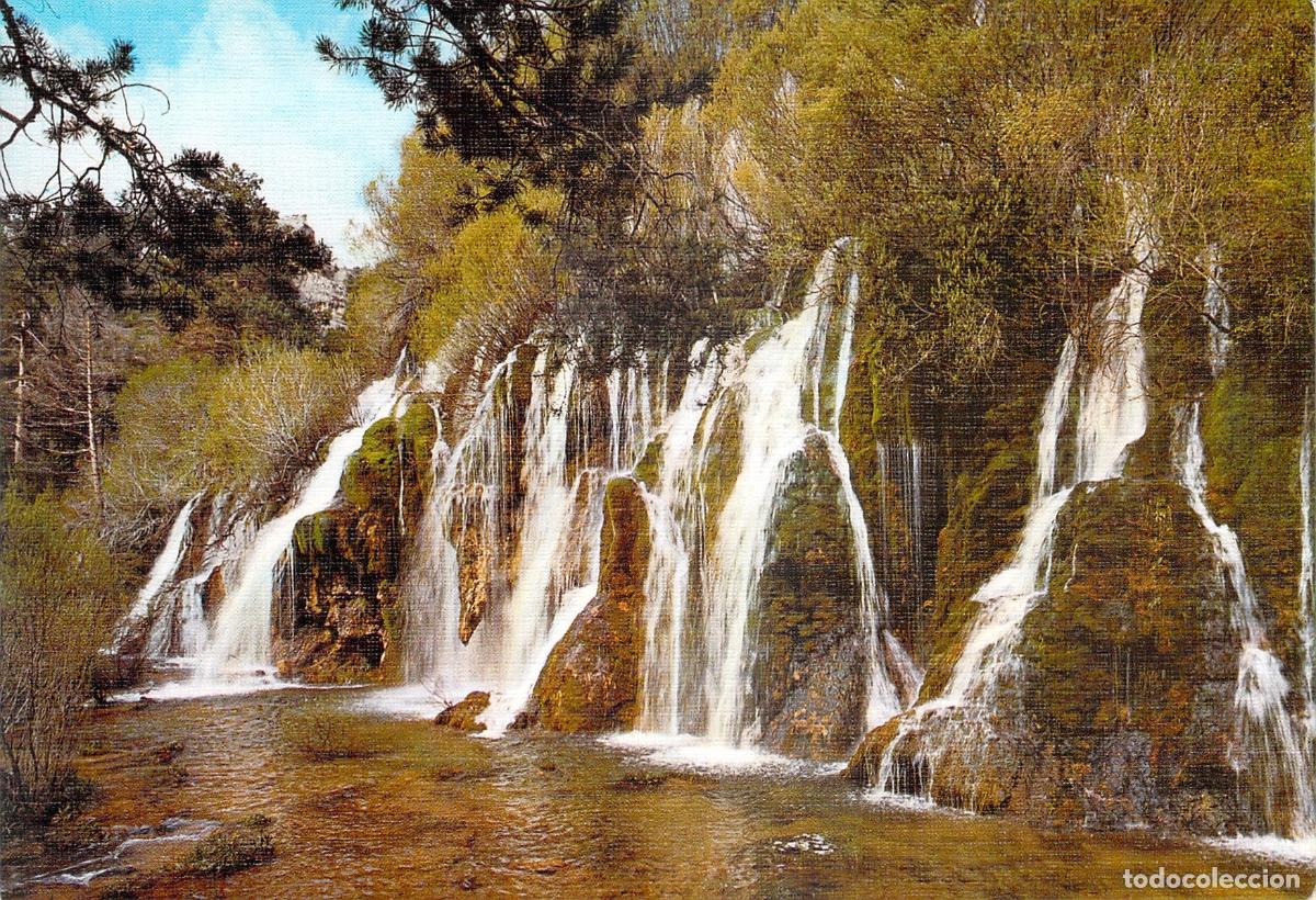 Postales: Postal Nacimiento del R&iacute;o Cuervo en Cuenca Cascada Paisaje