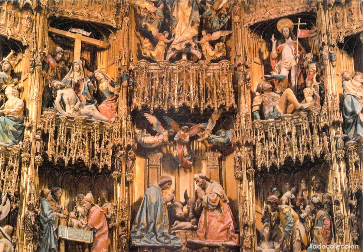 Postales: Postal Toledo Catedral Retablo Mayor Arte G&oacute;tico Espa&ntilde;ol