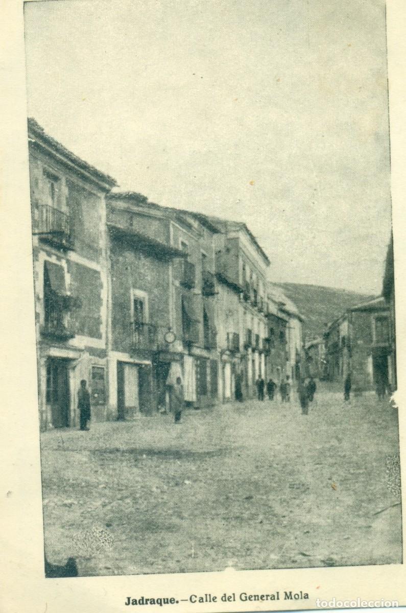 Postkarten: GUADALAJARA. JADRAQUE. CALLE GENERAL MOLA. HACIA 1950. MUY RARA