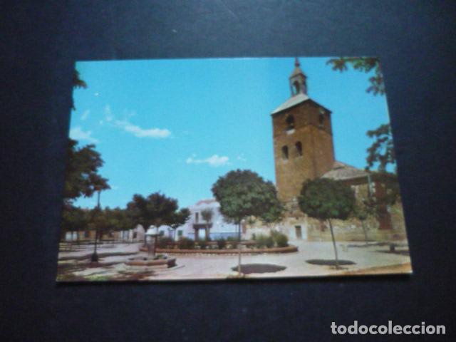 Cartoline: VILLAFRANCA DE LOS CABALLEROS TOLEDO PLAZA DE ESPA&Ntilde;A E IGLESIA PARROQUIAL