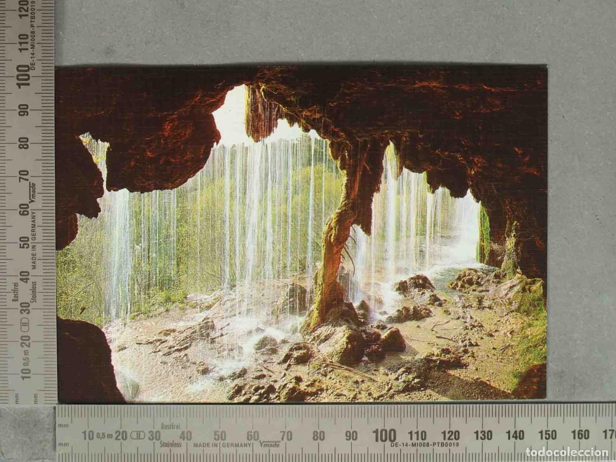 Postales: POSTAL. Nacimiento del r&iacute;o Cuervo - Cuenca - Ediciones Sicilia - El pino fosilizado y columna de la
