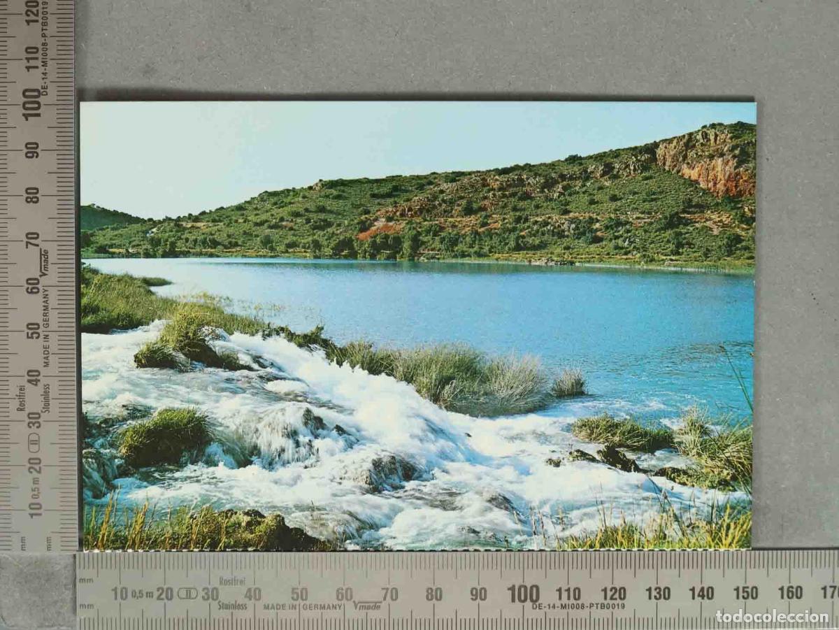 Postales: POSTAL. Ciudad Real - Lagunas de Ruidera - Laguna de la Lengua - Salto de agua