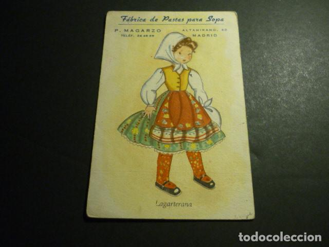 Postkarten: LAGARTERA TOLEDO LAGARTERANA POSTAL PUBLICIDAD FABRICA PASTAS PARA SOPA 1&ordf; FERIA DEL CAMPO MADRID