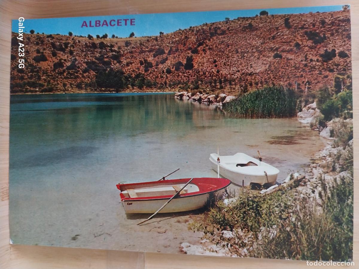 Postales: LAGUNAS DE RUIDERA ALBACETE ED PARIS 440 A&Ntilde;O 1974 BARCAS