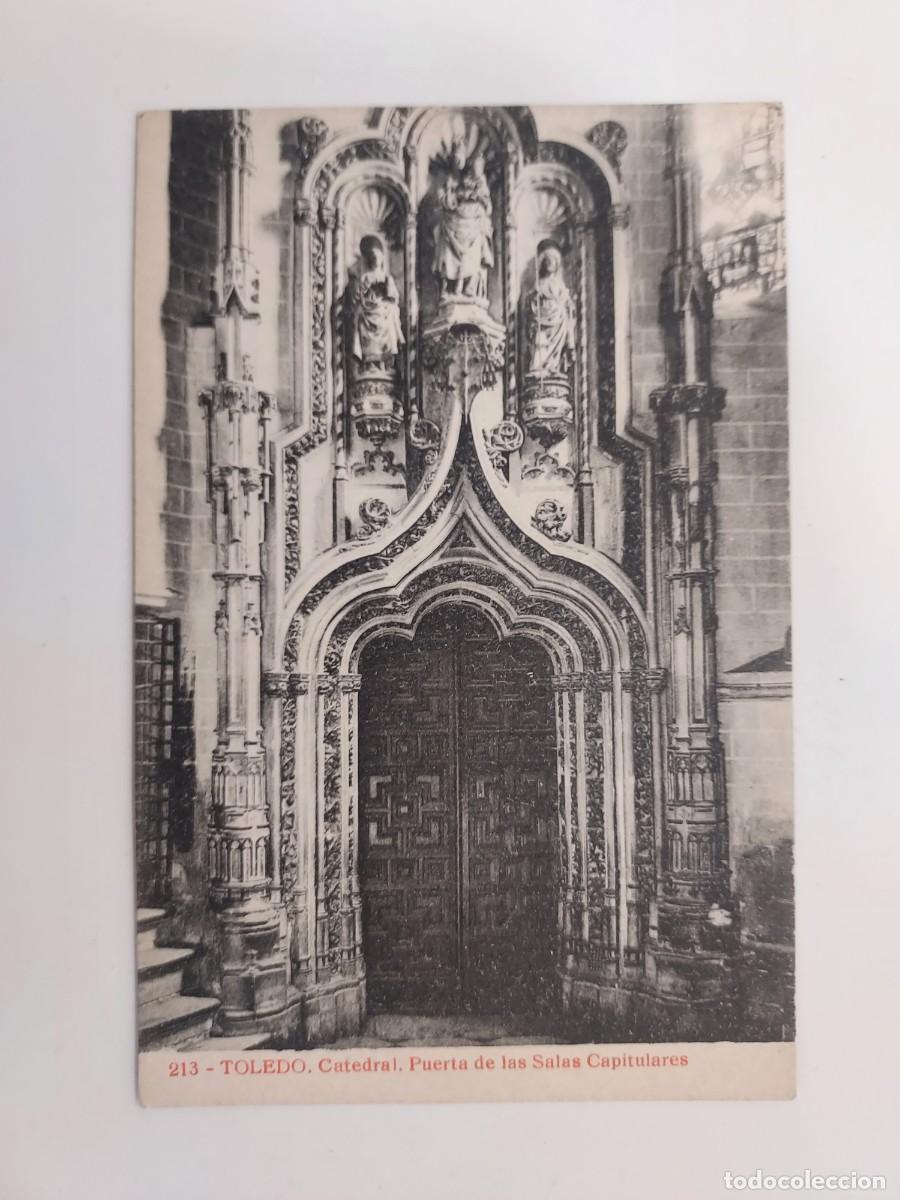 Postales: POSTAL TOLEDO CATEDRAL PUERTA SALAS CAPITULARES. SIN CIRCULAR. ALMIRALL