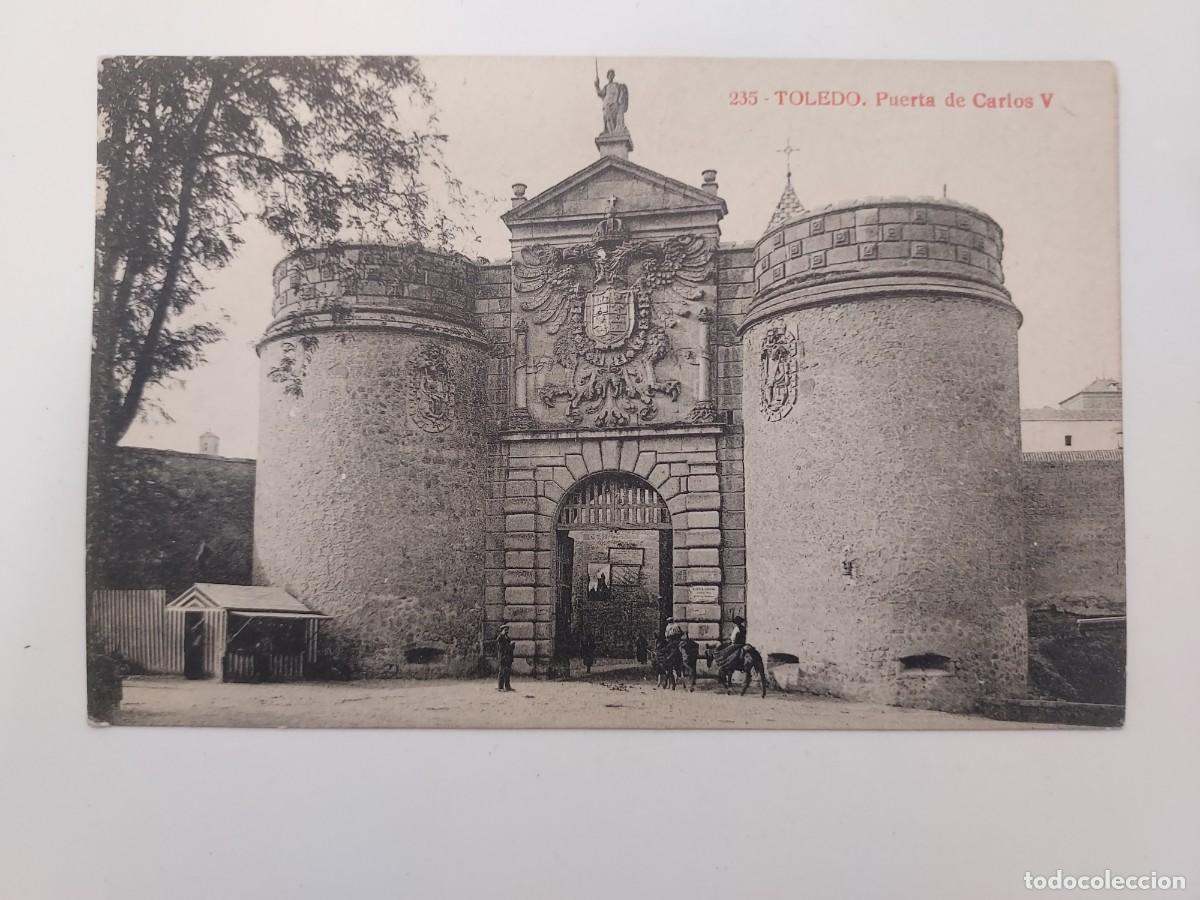 Postales: POSTAL TOLEDO PUERTA CARLOS V. SIN CIRCULAR. ALMIRALL. ANIMADA