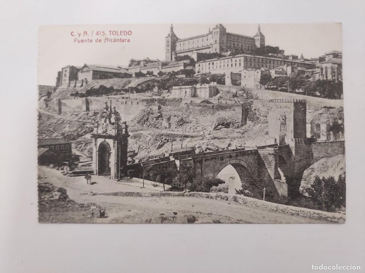 Postales: POSTAL TOLEDO PUENTE DE ALCANTARA. SIN CIRCULAR. CASTA&Ntilde;EIRA