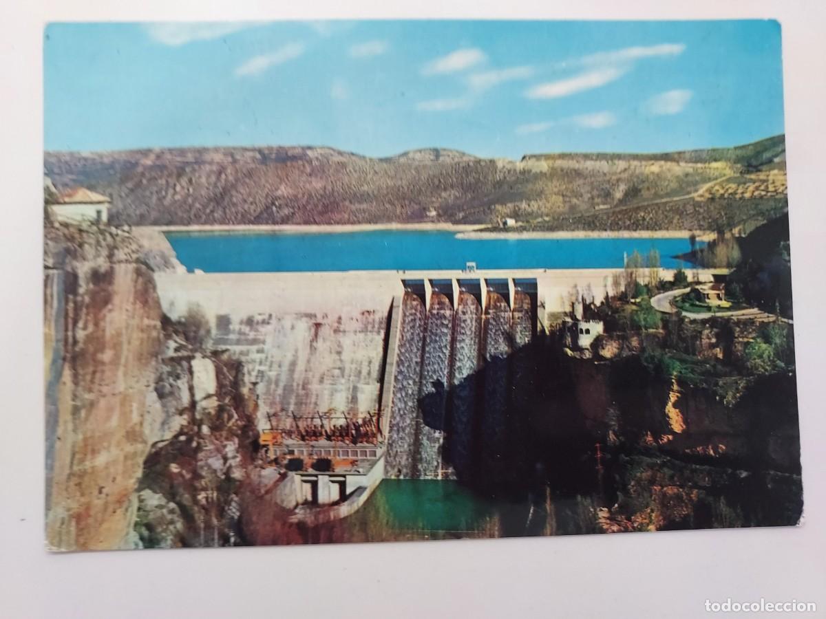 Postales: POSTAL SACEDON PRESA DE ENTREPE&Ntilde;AS CENTRAL ELECTRICA PANTANO. 1966. SIN CIRCULAR. GUADALAJARA