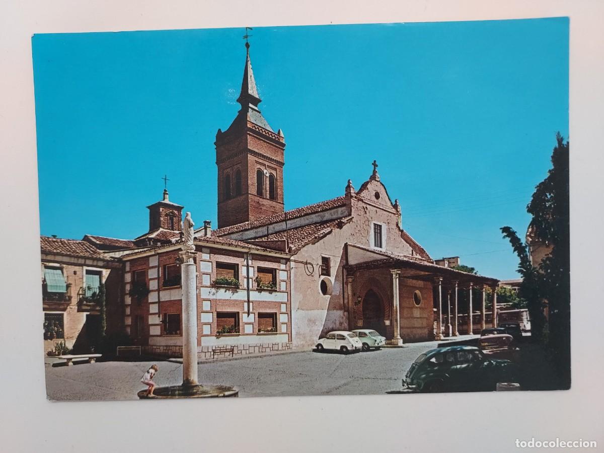 Postales: POSTAL GUADALAJARA PLAZA DE LA IGLESIA DE SANTA MARIA. 1982. SIN CIRCULAR. SEAT 600 850