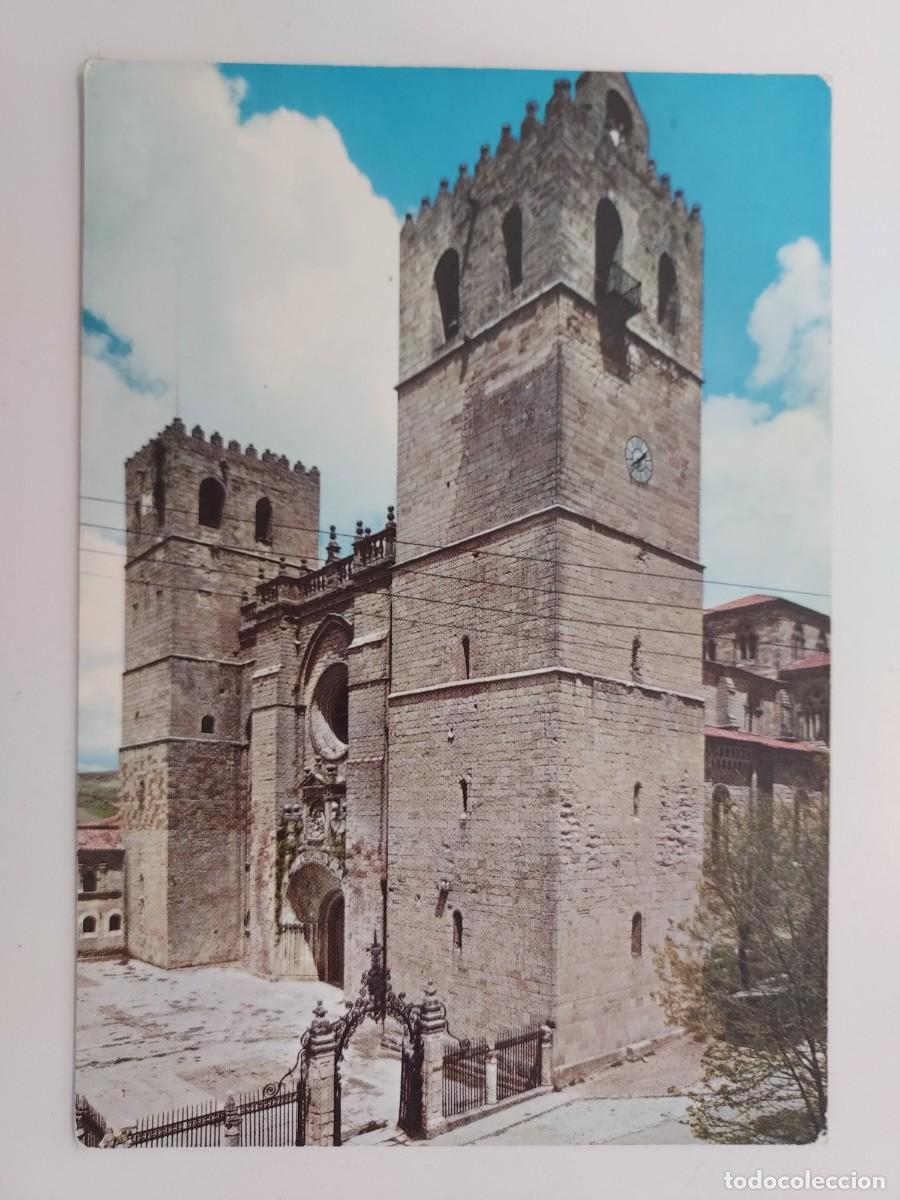 Postales: POSTAL SIG&Uuml;ENZA CATEDRAL. PUBICIDAD FARMACIA FLUOCINOVA. 1972. SIN CIRCULAR. GUADALAJARA