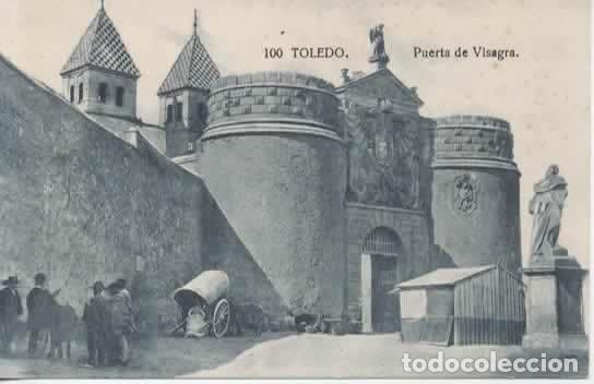 Postales: TOLEDO SIN ESCRIBIR PUERTA DE VISAGRA