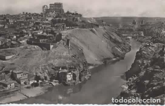 Postales: TOLEDO SIN ESCRIBIR VISTA Y RIO TAJO