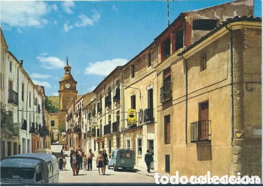 Postales: HUETE (CUENCA) - CALLE DE LA PLAZA - EDICIONES VISTABELLA, MADRID