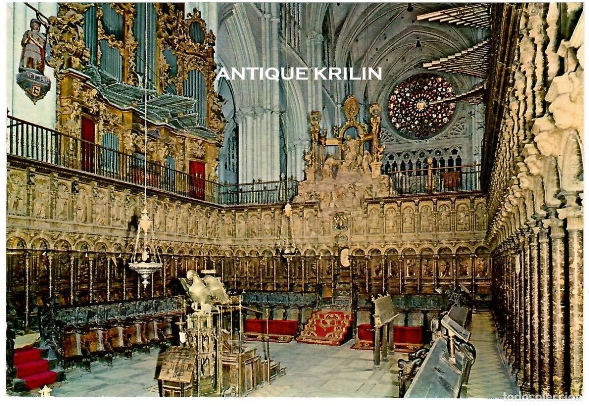 Postales: TOLEDO N&ordm; 1453 CATEDRAL , EL CORO / EDICION L. ARRIBAS / SIN FRANQUEAR