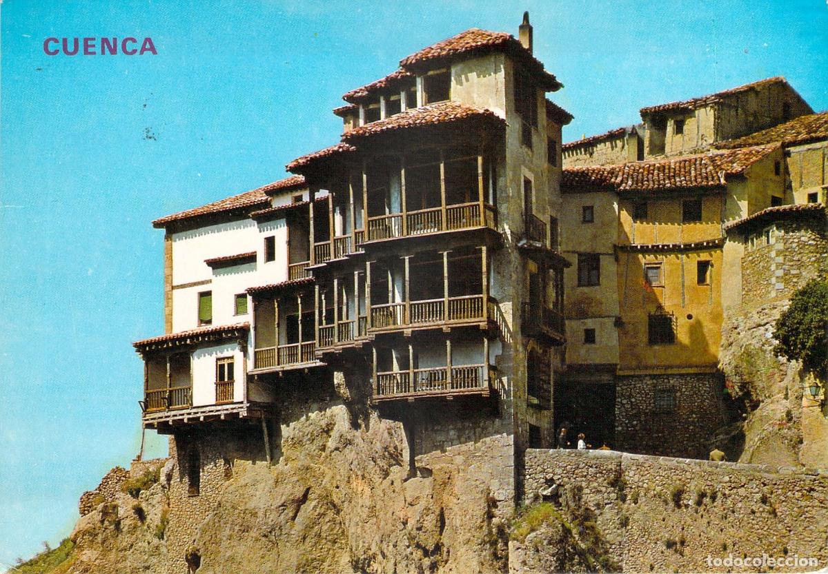 Postales: Postal de las ic&oacute;nicas Casas Colgadas de Cuenca