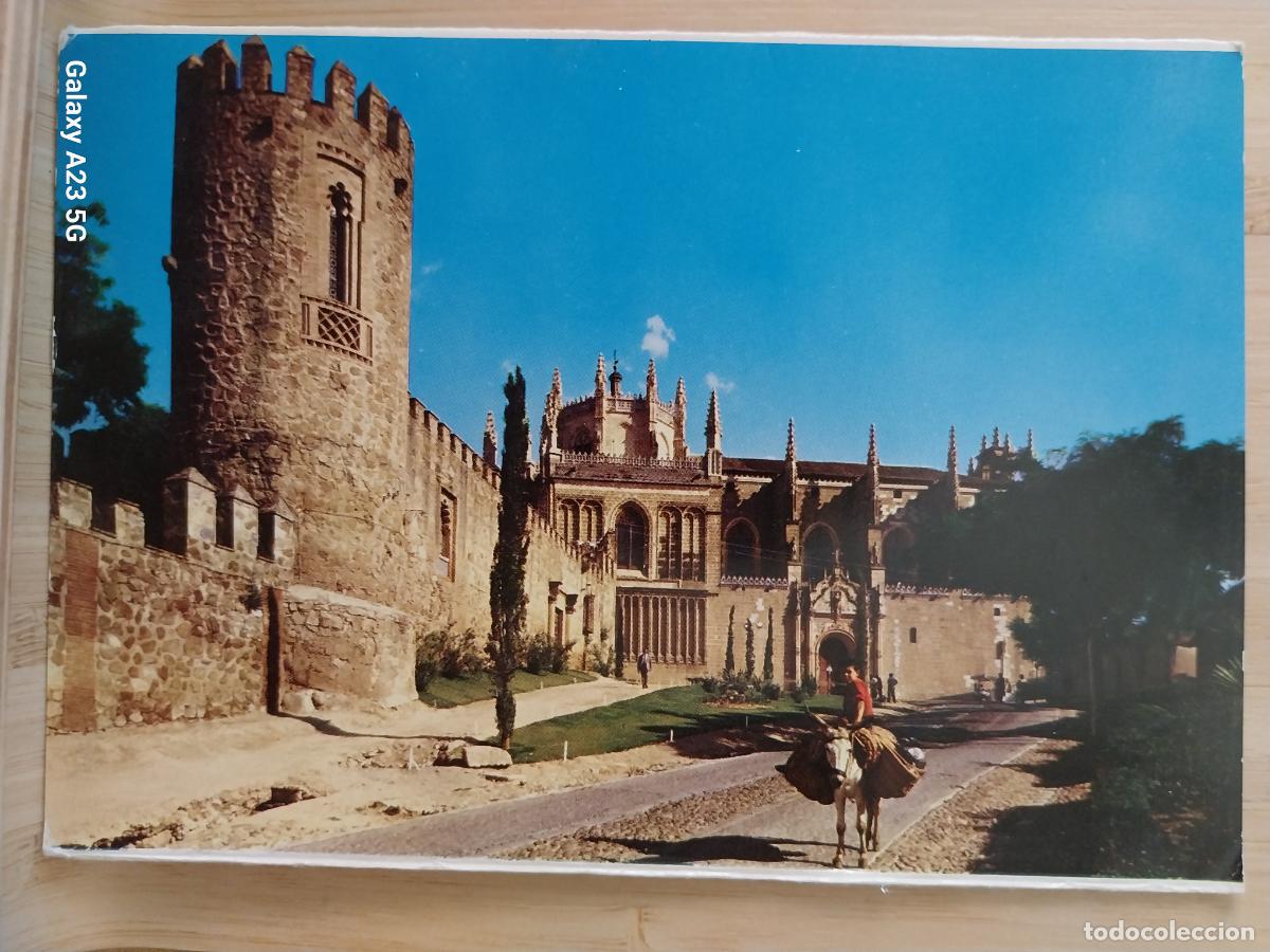 Postales: SAN JUAN DE LOS REYES Y CASTILLO VISIGODO TOLEDO ED ARRIBAS A&Ntilde;O 1963 ANIMADA