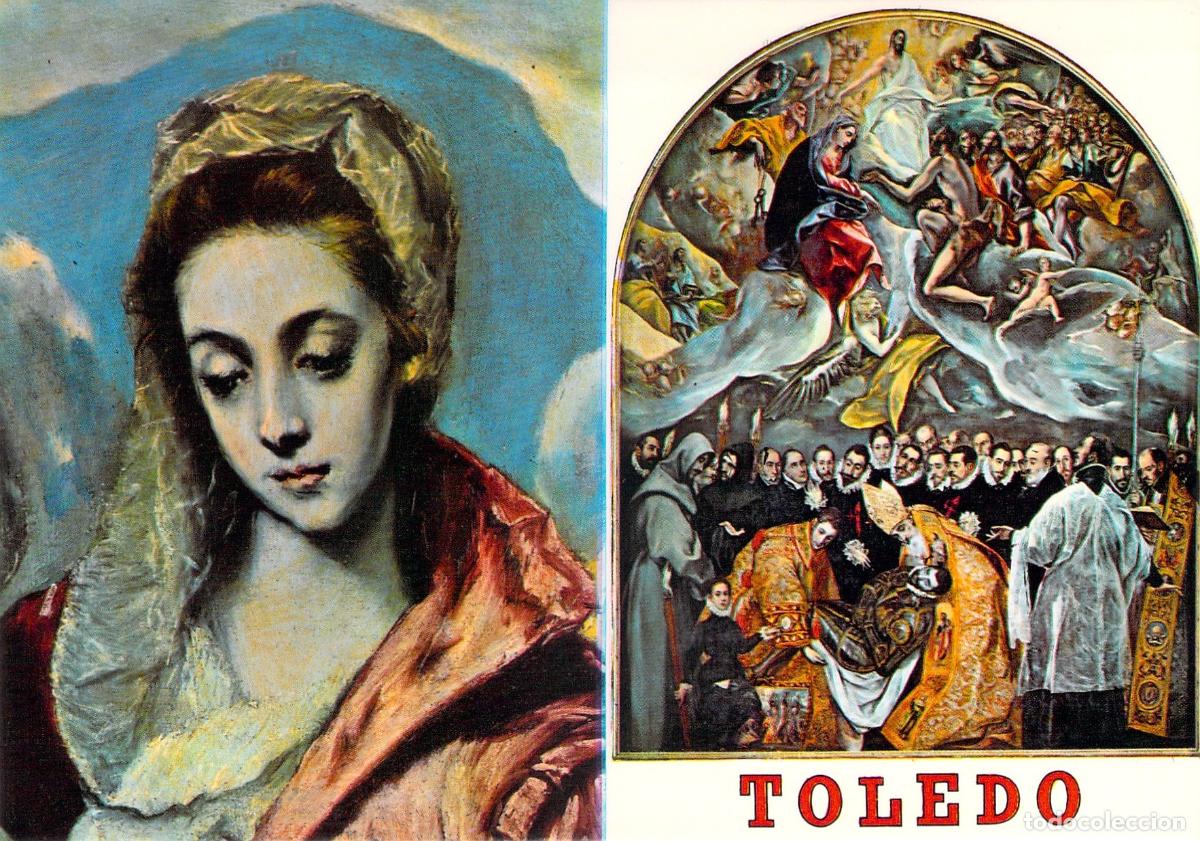 Postales: Postal de El Greco Entierro del Conde de Orgaz Toledo