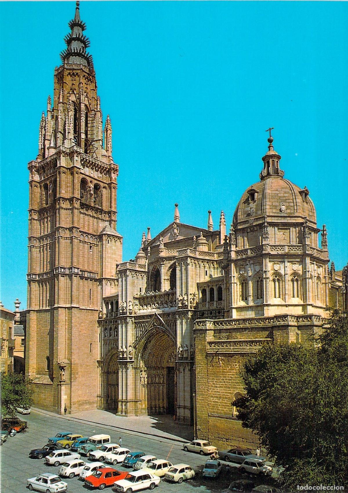 Postales: Postal de la Puerta Principal de la Catedral de Toledo