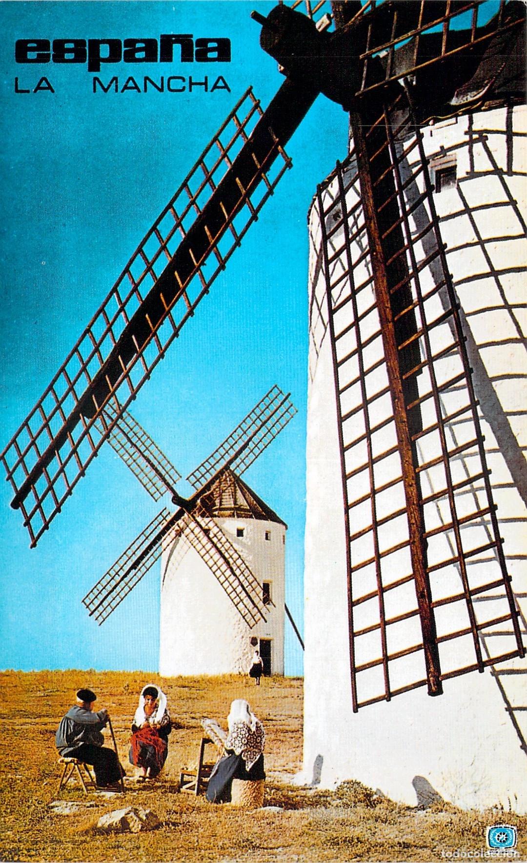 Postales: Postal de Molinos de Viento en La Mancha Espa&ntilde;a