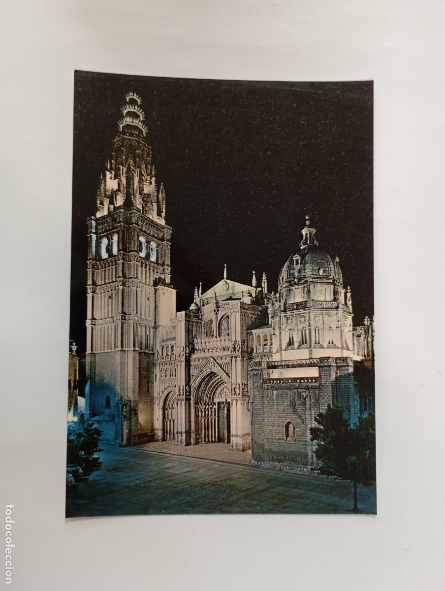 Postales: POSTAL DE TOLEDO. CATEDRAL ILUMINADA. TDKP29X