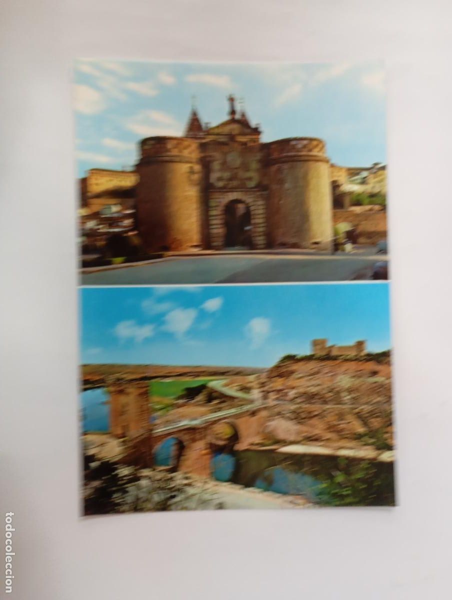 Postales: POSTAL DE TOLEDO. PUERTA DE BISAGRA. PUENTE DE ALC&Aacute;NTARA. TDKP29X