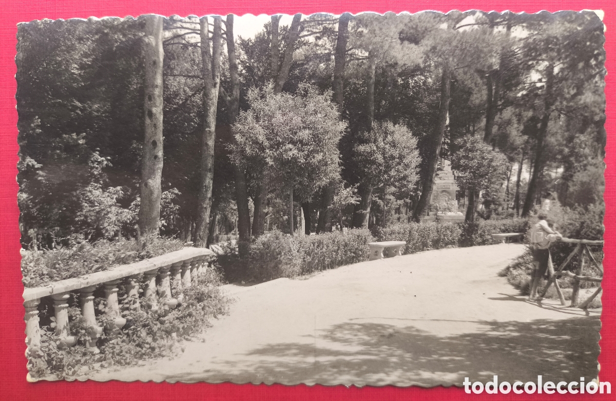 Postales: ALBACETE PARQUE POSTAL FOTOGR&Aacute;FICA C. 1950