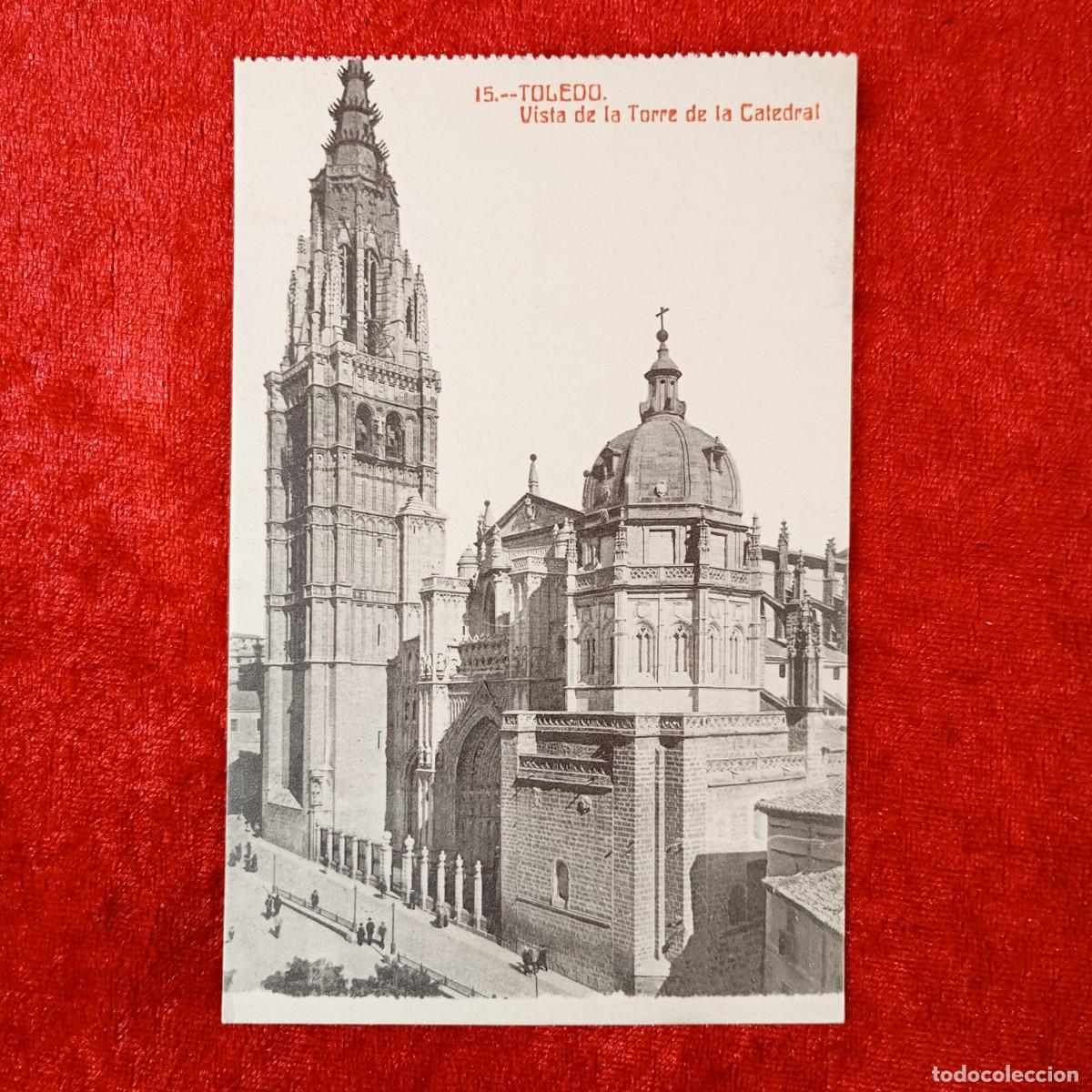 Postales: POSTAL - TOLEDO - VISTA DE LA TORRE DE LA CATEDRAL - 15 - RAR&Iacute;SIMA / 1833