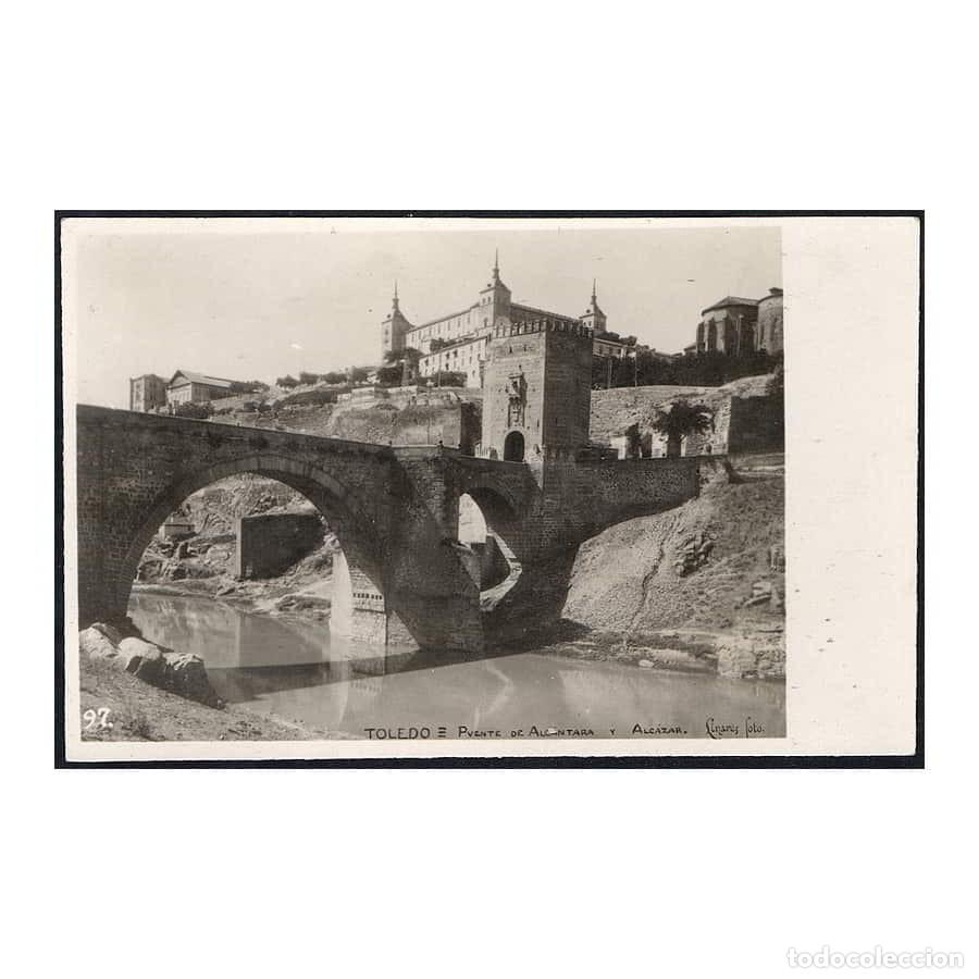 Postales: Espa&ntilde;a [TPO] Postal antigua de Toledo. Puente de Alc&aacute;ntara y el Alc&aacute;zar (N)