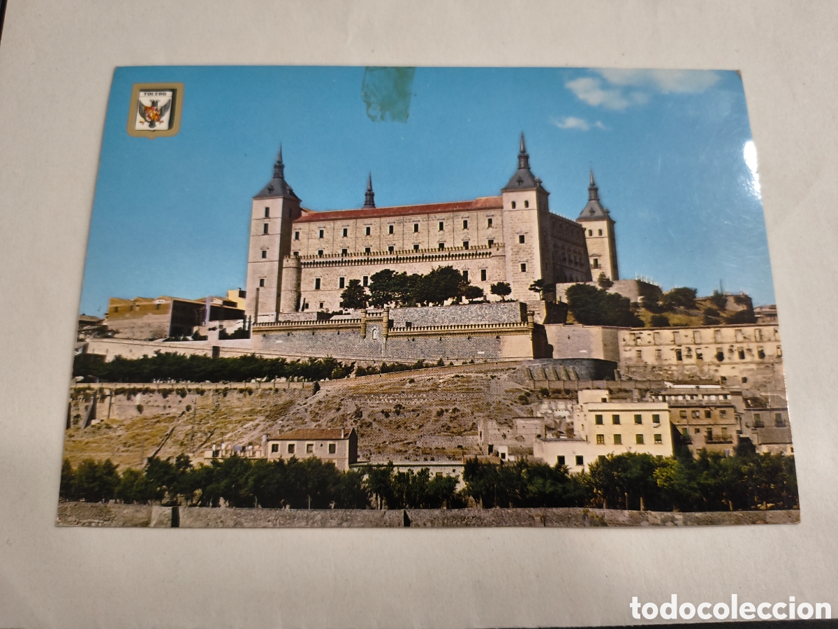 Postales: POSTAL EL ALCAZAR (TOLEDO) SIN CIRCULAR (ESCUDO DE ORO)
