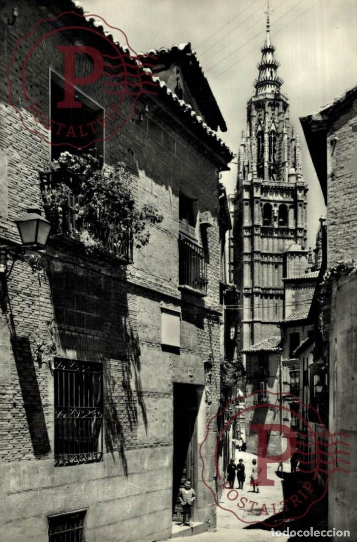 Cartes Postales: TOLEDO, Calle T&iacute;pica Y Torre De La Catedral. CASTILLA LA MANCHA ESPA&Ntilde;A ESPAGNE