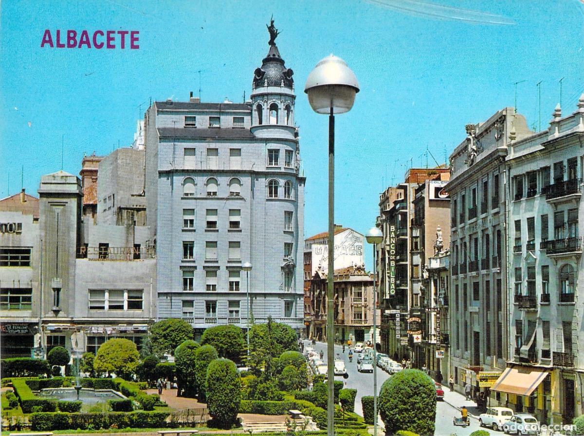 Postales: Postal de la Plaza del Caudillo en Albacete, Espa&ntilde;a