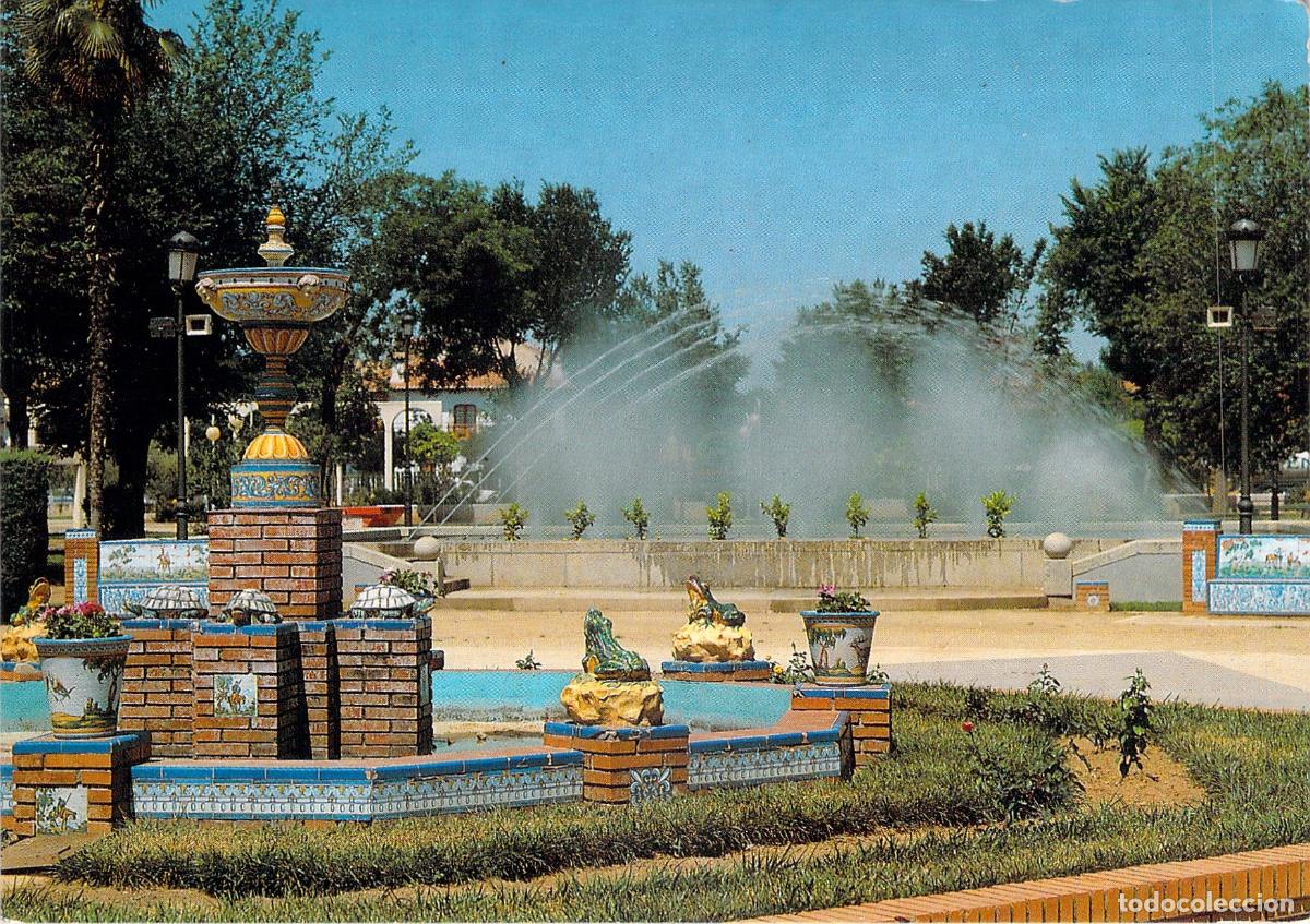 Postales: Postal de la Fuente Talaverana en el Parque de Gasset de Ciudad Real