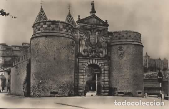 Postales: TOLEDO SIN ESCRIBIR PUERTA DE VISAGRA