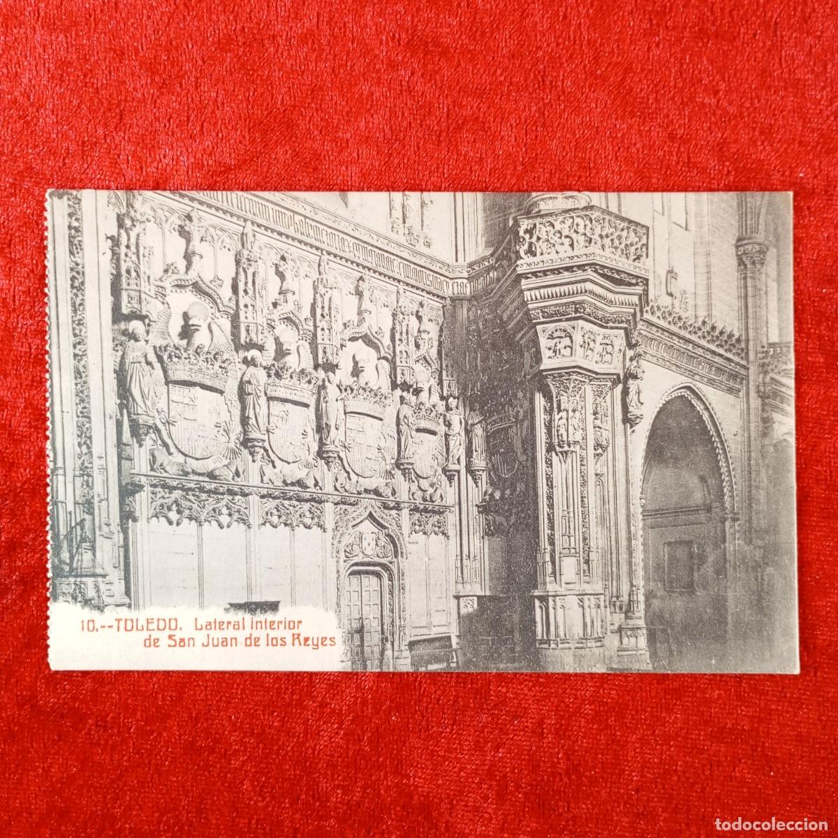Postales: POSTAL - TOLEDO - LATERAL INTERIOR DE SAN JUAN DE LOS REYES - GARRIDO - RAR&Iacute;SIMA / 1949