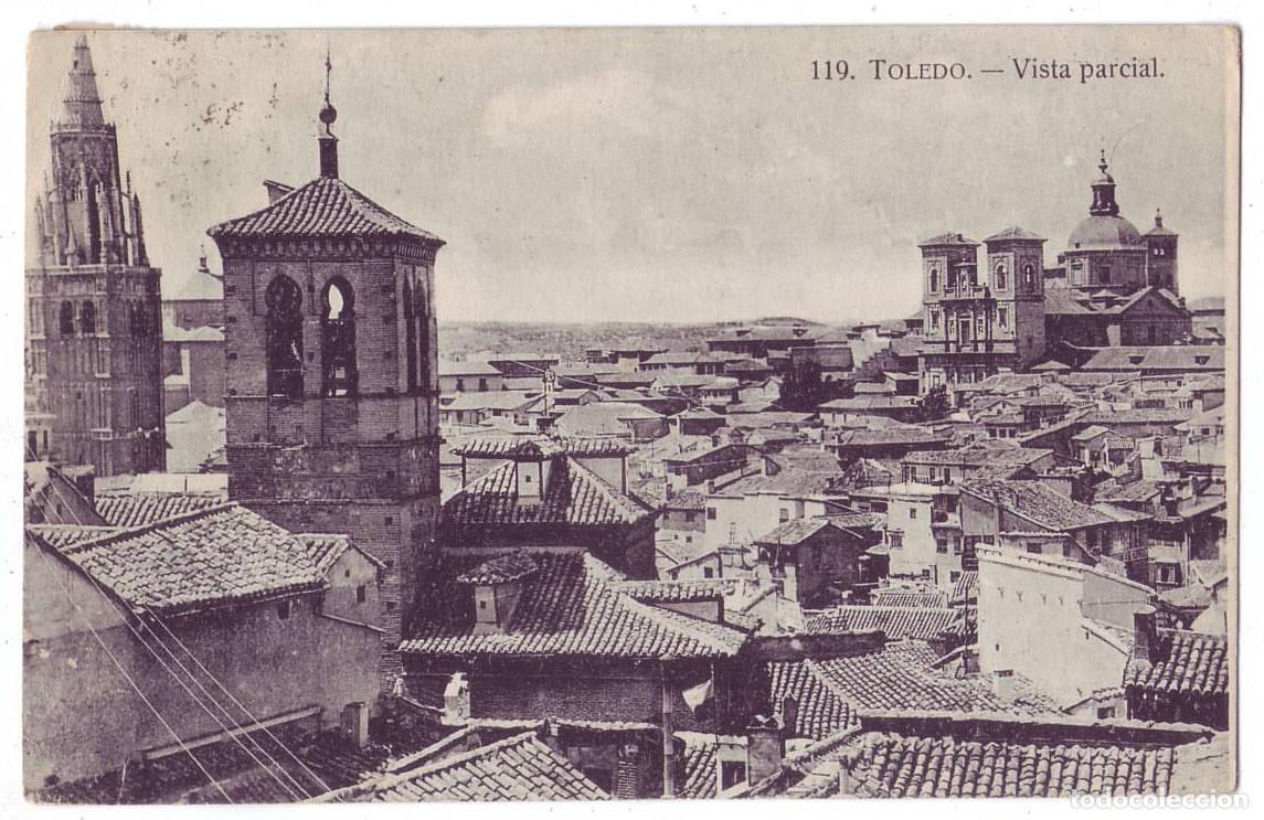 Postales: Toledo: Vista Parcial Heliotipia Art&iacute;stica Espa&ntilde;ola HAE. Circulada (A&ntilde;os 20-30)