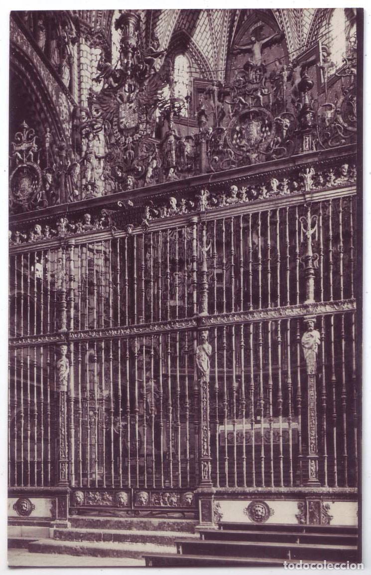 Postales: Toledo: Catedral. Altar Mayor. Reja. Linares Fotos. No circulada (A&ntilde;os 30)