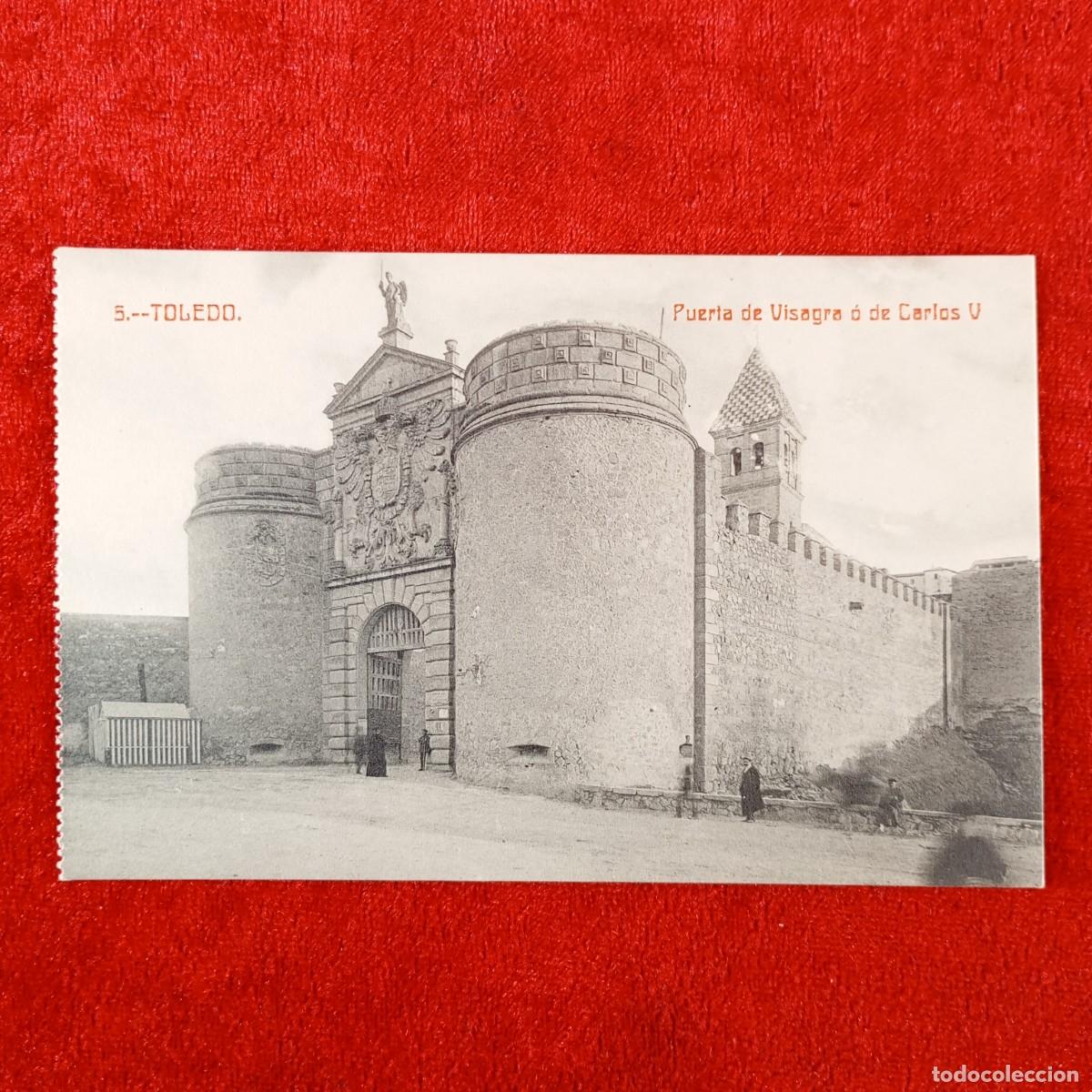 Postales: POSTAL - TOLEDO - PUERTA DE VISAGRA O DE CARLOS V - EDICI&Oacute;N GARRIDO TOLEDO - RAR&Iacute;SIMA / 2079