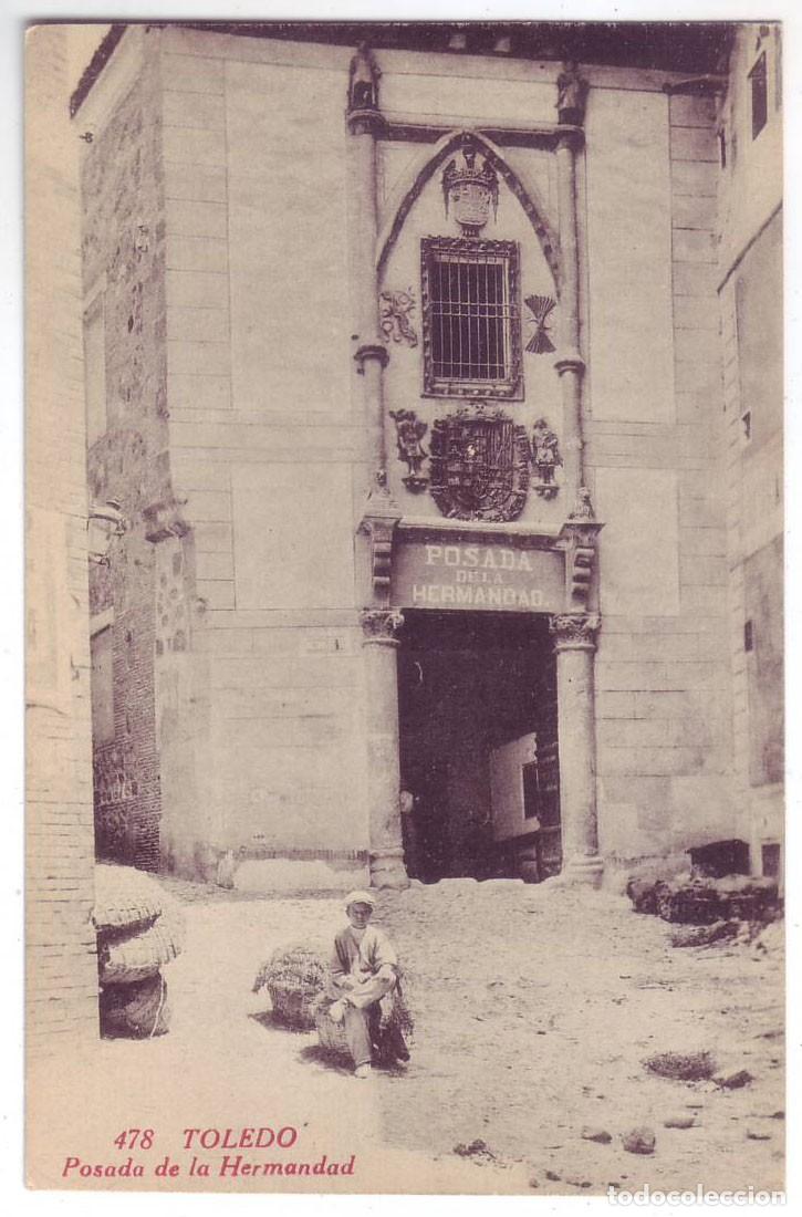 Postales: Toledo: Posada de la Hermandad. Fototipia Casta&ntilde;eira, &Aacute;lvarez y Levenfeld. No circulada (A&ntilde;os 10)