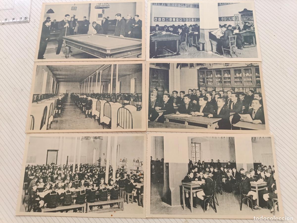 Postales: Colegio para hu&eacute;rfanos de la oficialidad de Infanter&iacute;a. Toledo, 6 postales antiguas