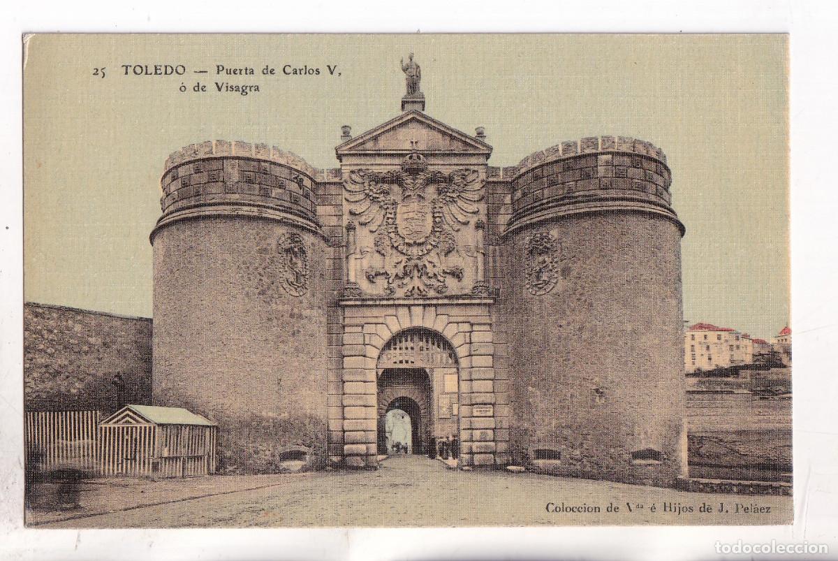 Postales: POSTAL. 25. TOLEDO. PUERTA DE CARLOS V, O DE VISAGRA.