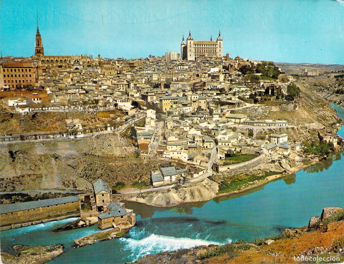 Postales: Postal de la vista panor&aacute;mica general de la ciudad de Toledo