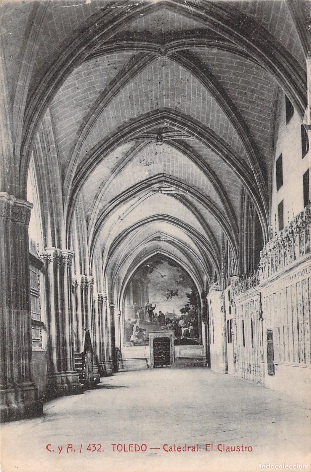 Postales: Postal de Toledo: Claustro de la Catedral de Toledo